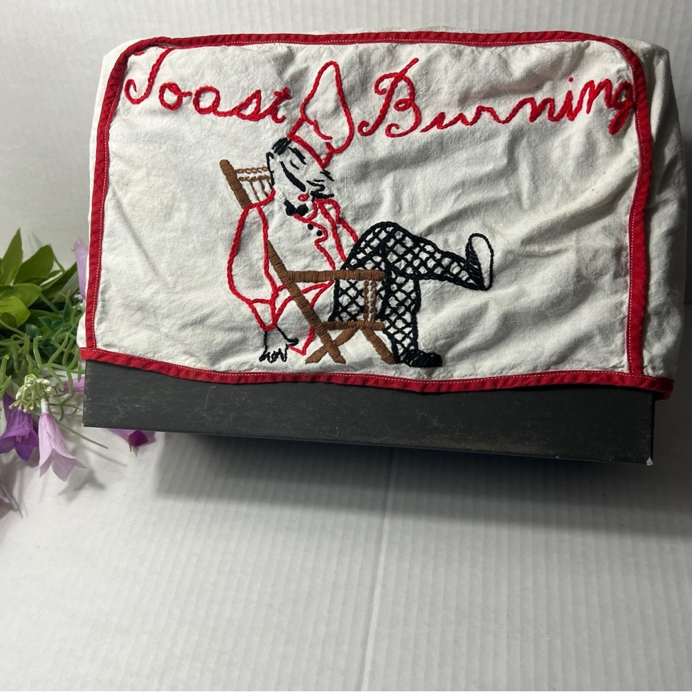 Vintage Embroidered Toaster Cover